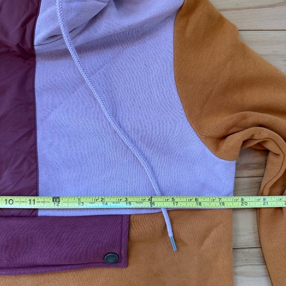 LL Bean‎ Signature Organic Colorblock Anorak Sweatshirt NWT - Picture 4 of 6